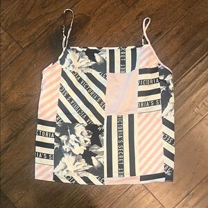 Victoria's Secret Floral and Stripe Camisole Small EUC